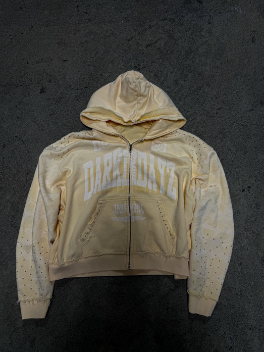 Burnout Yellow Zip - Up - DARKINDAYZ