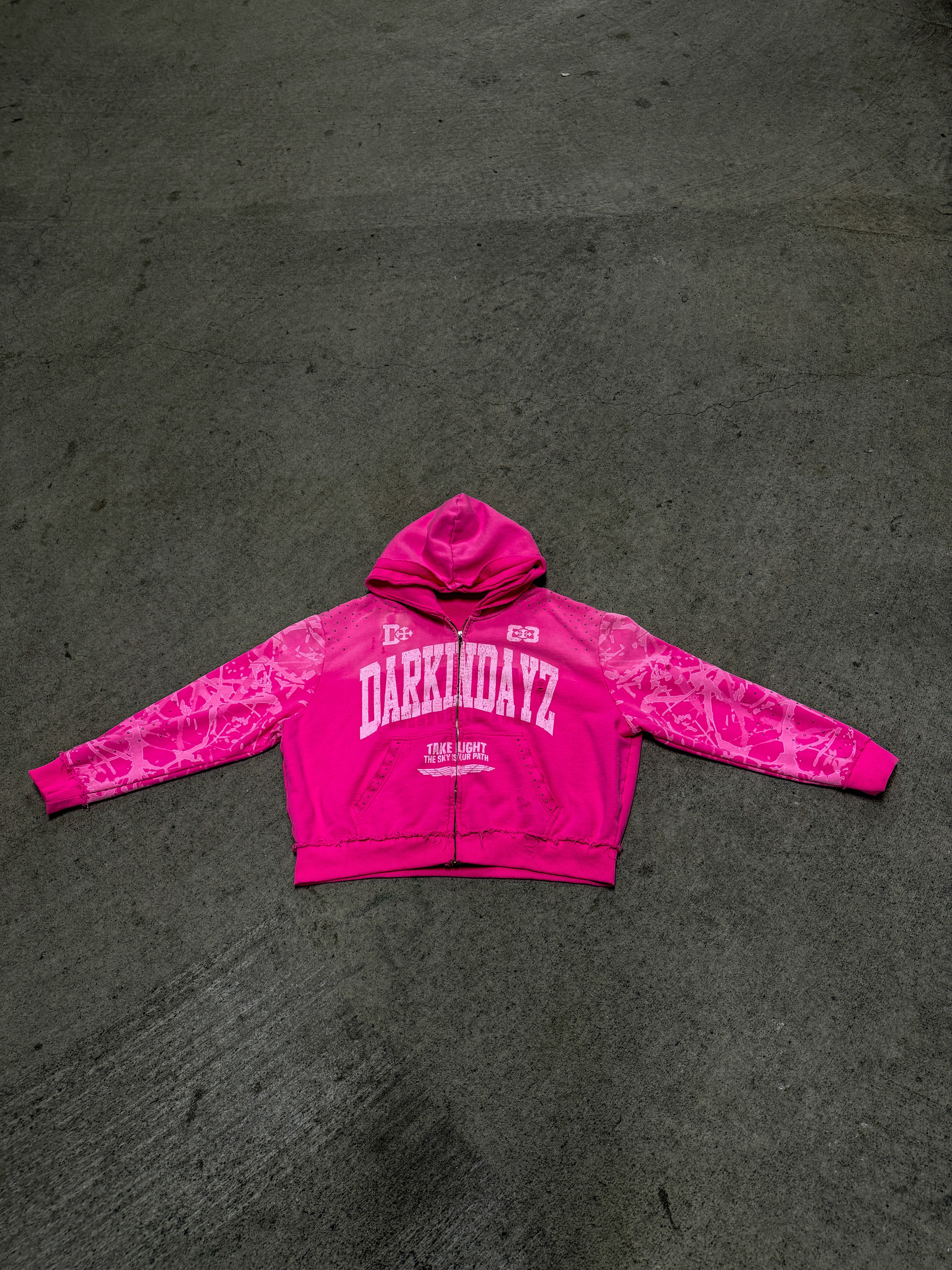 Code Pink Zip-Up – DARKINDAYZ