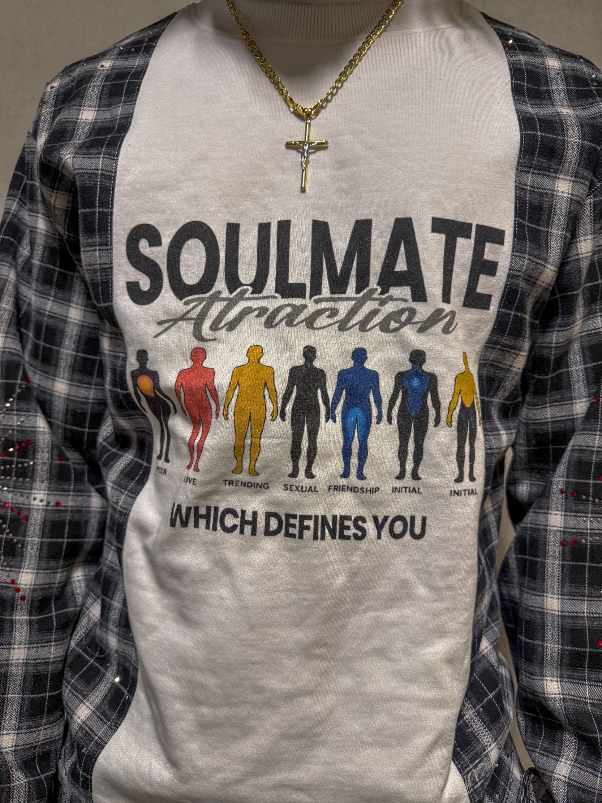 Soulmate Attraction Flannel TEE - DARKINDAYZ