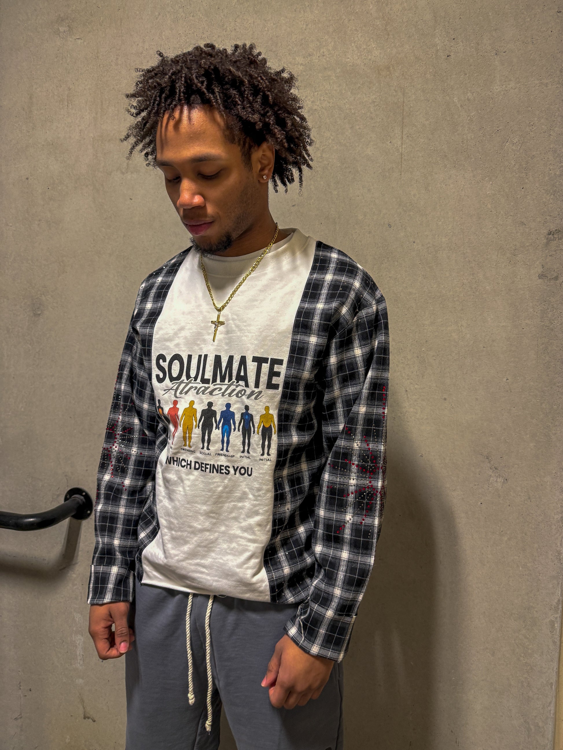 Soulmate Attraction Flannel TEE - DARKINDAYZ